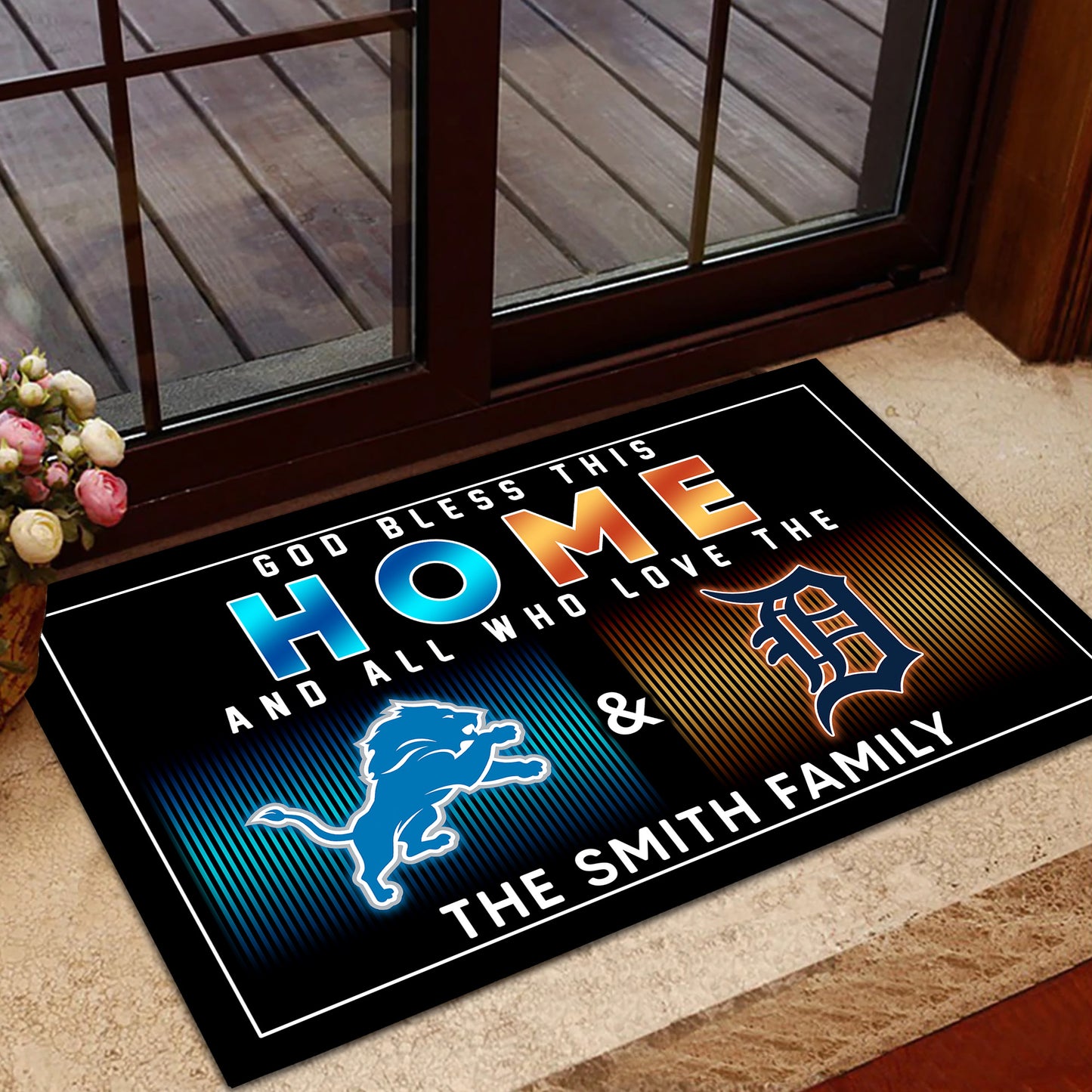 God Bless This Home - Customized Doormat - Anti Slip Indoor Doormat