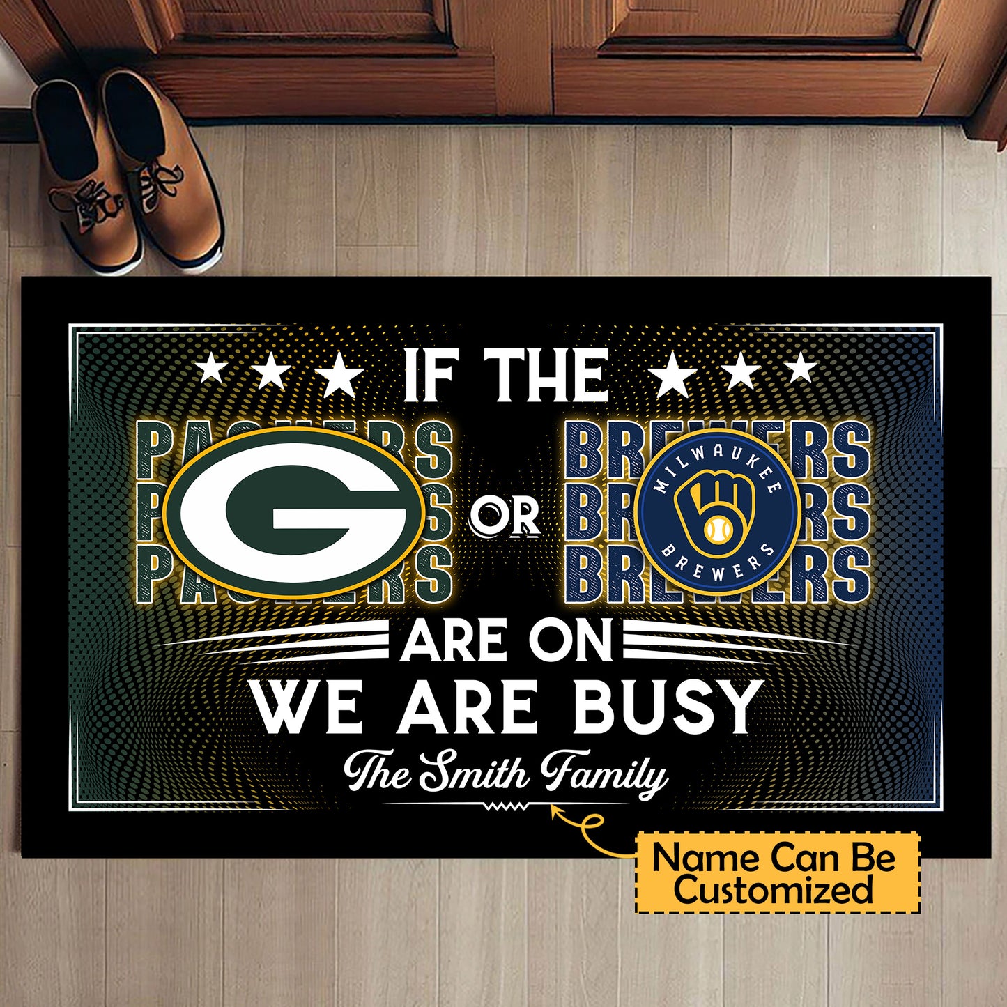 If Teams Are On We Are Busy - Customized Doormat - Anti Slip Indoor Doormat - MWKBR, GBP