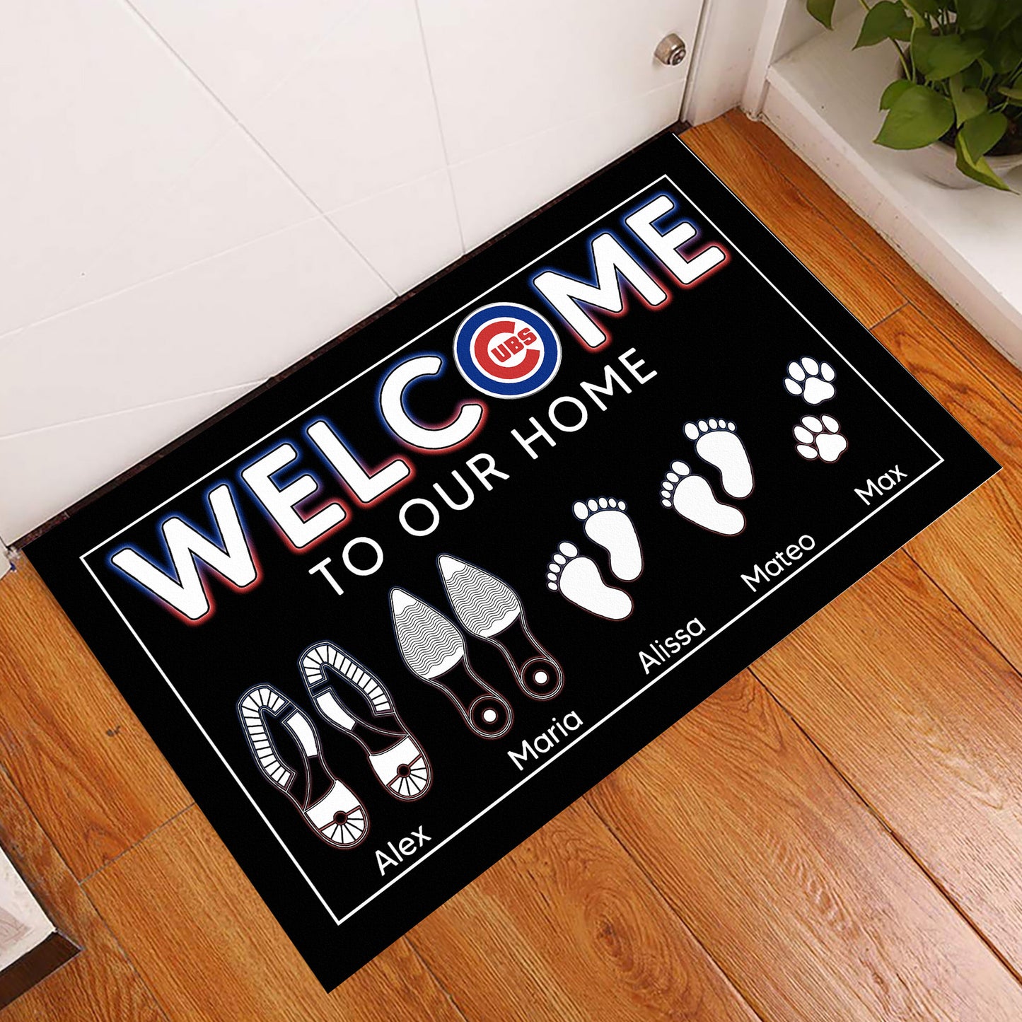 Welcome to Our Home Doormat - Customized Doormat - Anti Slip Indoor Doormat