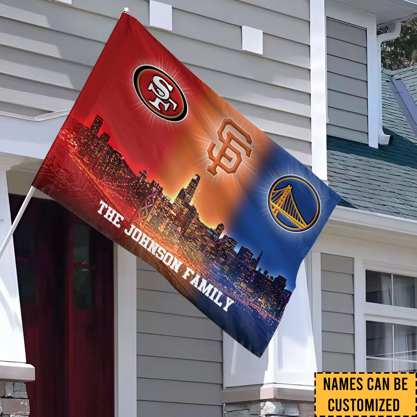 San Francisco Skyline Flag - Customized House Flag