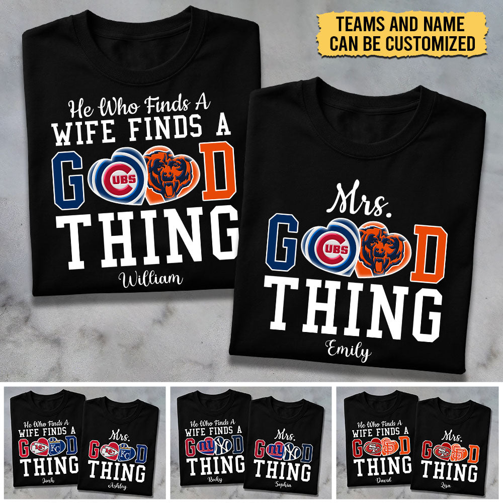 Find A Good Thing Couple Shirt - Customized Shirt