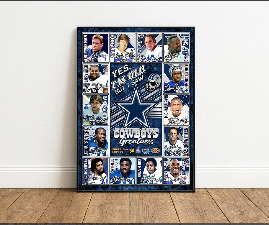 Dallas CB Greatness Unframed Poster, Wall Art - DLCB