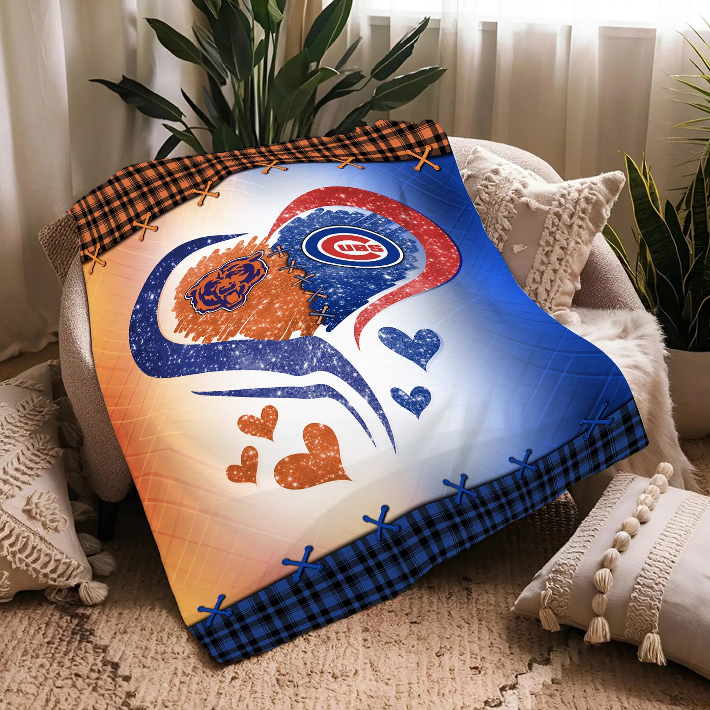 Chicago C, Chicago B Fleece Blanket