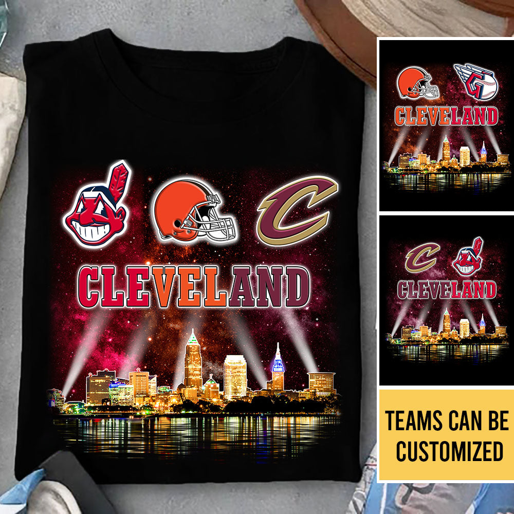 Cleveland Skyline Team Shirt - Customized Shirt