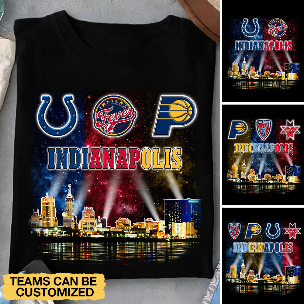 Indianapolis Skyline Team Shirt - Customized Shirt
