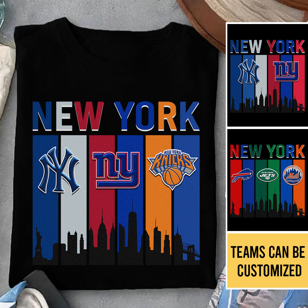 New York Skyline Retro Shirt - Customized Shirt