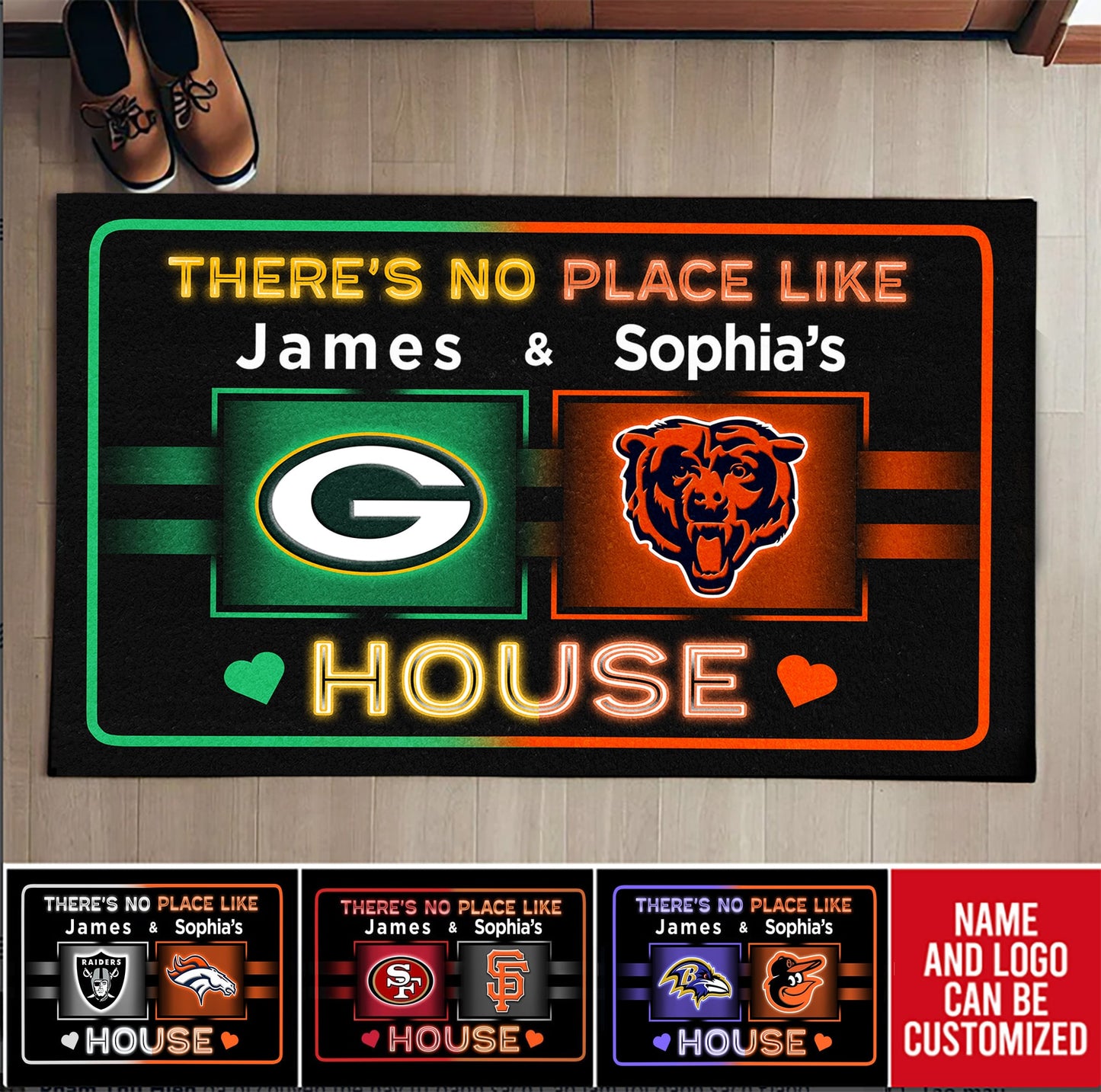 No Place Like Home - Customized Doormat - Anti Slip Indoor Doormat V1 (clt)