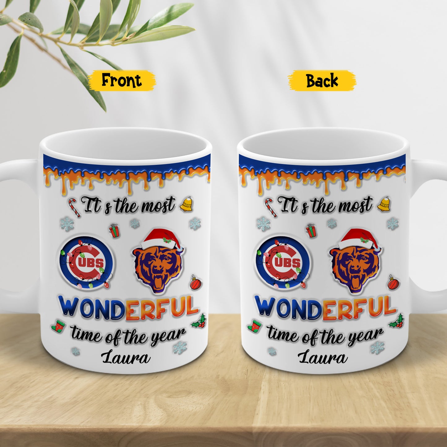 It's The Most Wonderful Time - Customized Ceramic Mugs