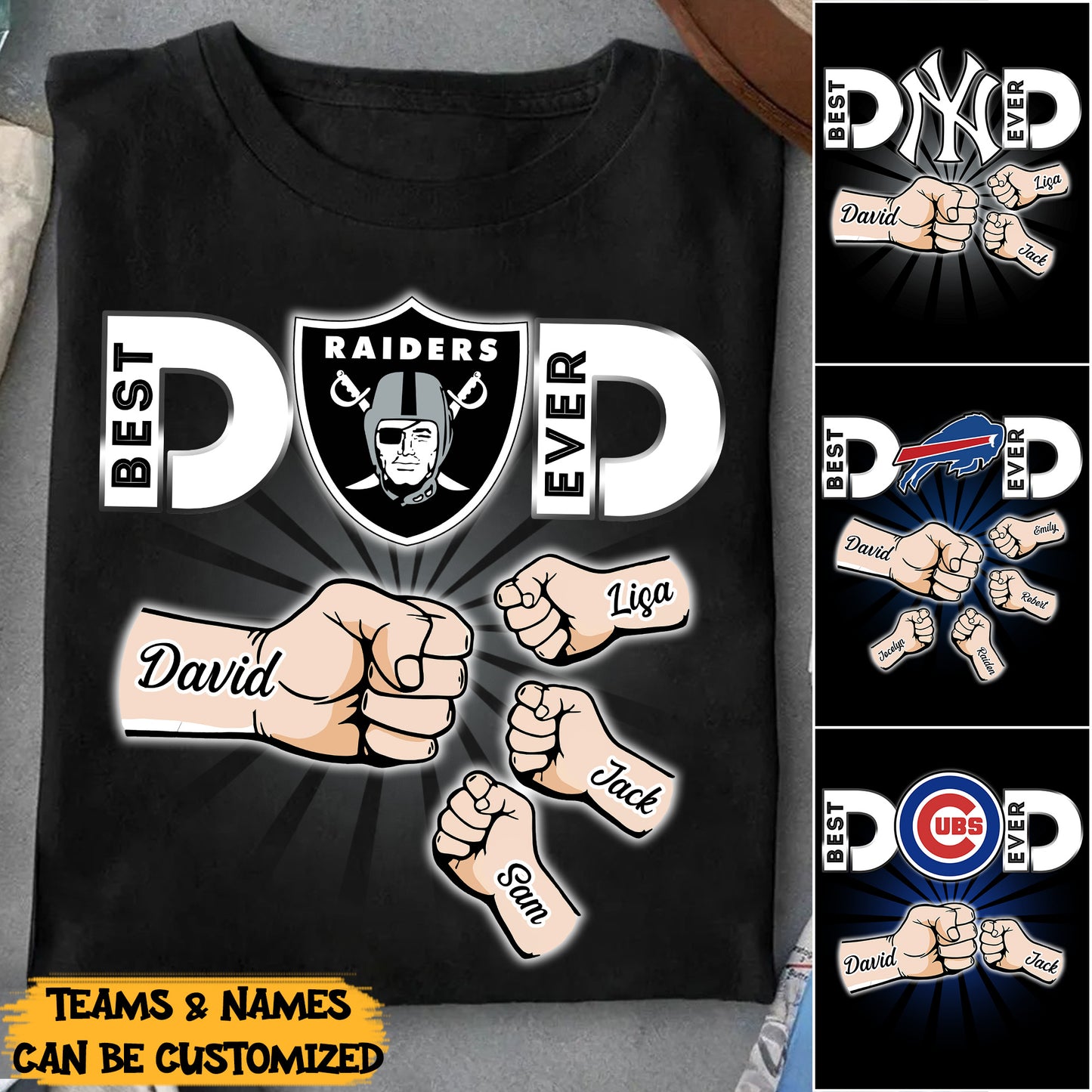 Best Dad Ever - Customized Shirt - V2 (clt)