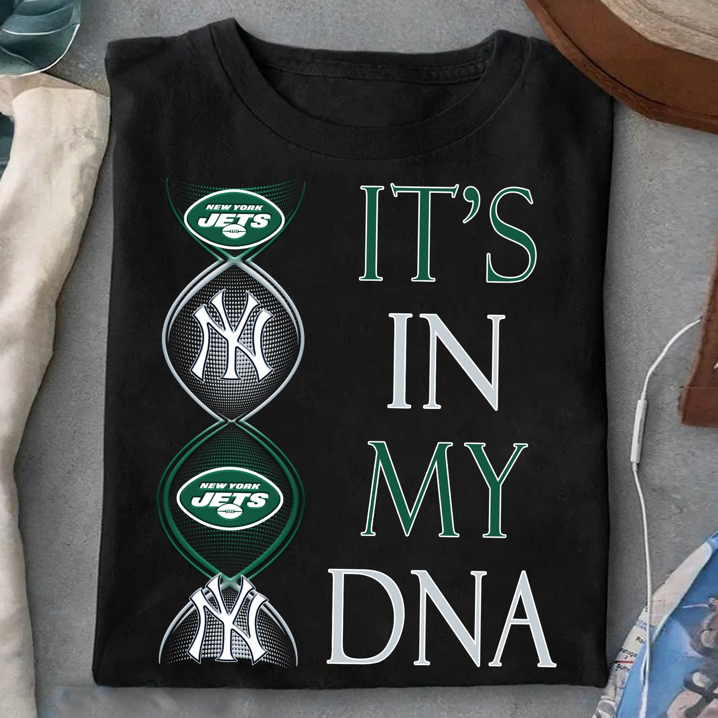 It's In My DNA Shirt - Customized Shirt NYYK NYJ