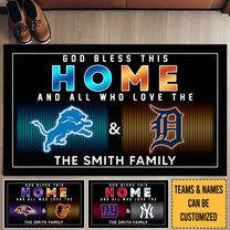 God Bless This Home -  Customized Doormat - Anti Slip Indoor Doormat