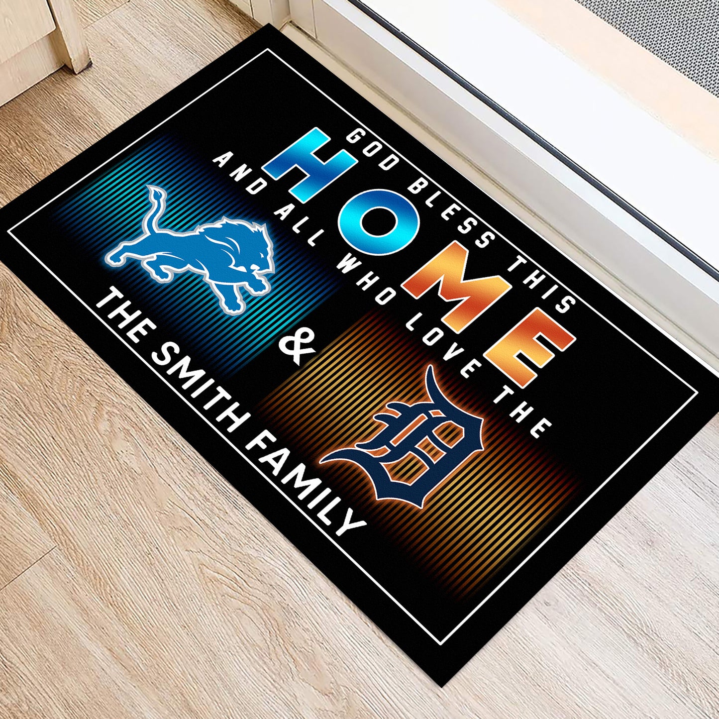 God Bless This Home -  Customized Doormat - Anti Slip Indoor Doormat