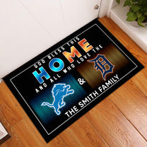 God Bless This Home -  Customized Doormat - Anti Slip Indoor Doormat