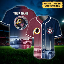 Washington Baseball Jersey - Customized Jersey - RSNTN