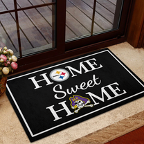 Home Sweet Home - Pittsburgh STL And East Carolina PR- Anti Slip Indoor Doormat
