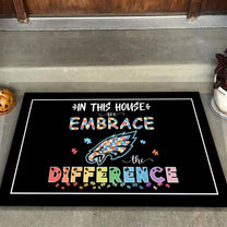 Embrace The Difference Doormat - Anti Slip Indoor Doormat - PLDPAEG