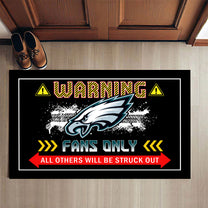 Warning Fans Only Doormat - Anti Slip Indoor Doormat - PLDPAEG