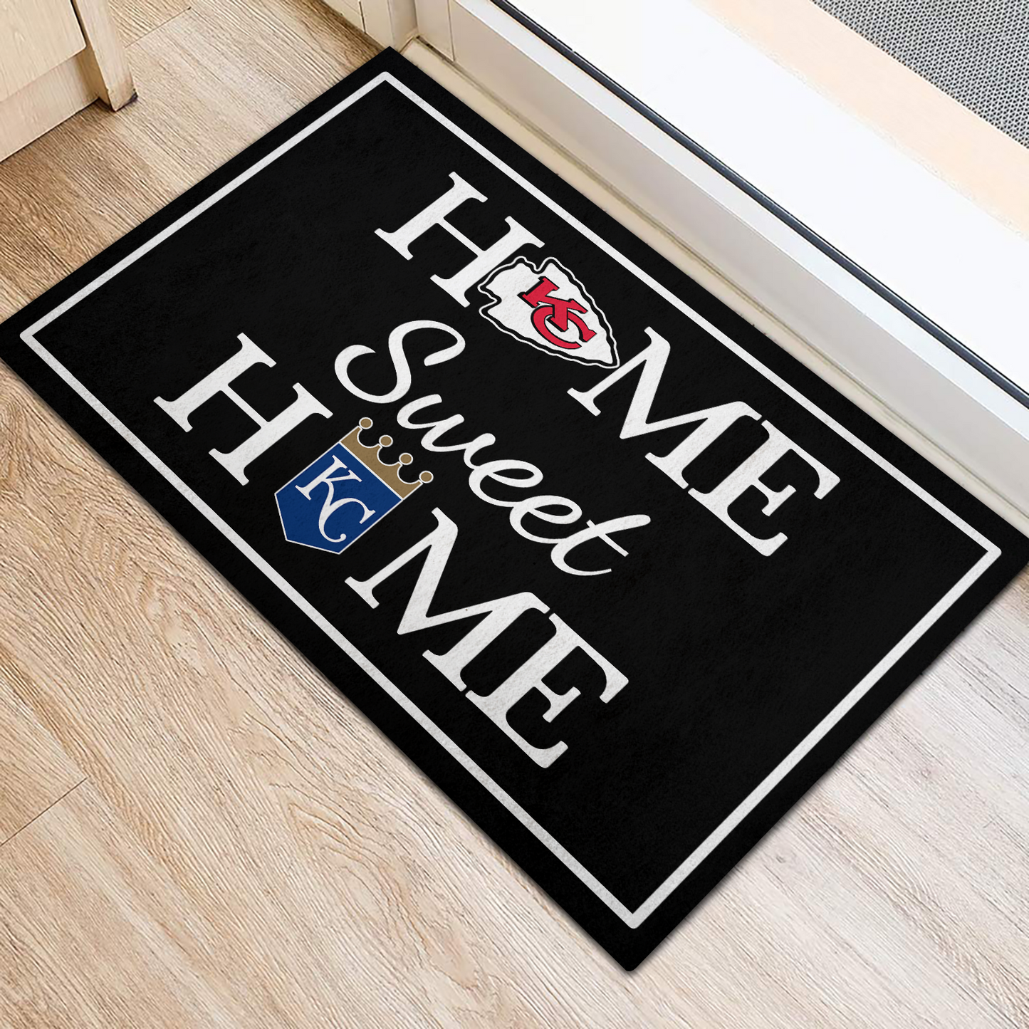 Home Sweet Home - Kansas City Football And Baseball - Anti Slip Indoor Doormat