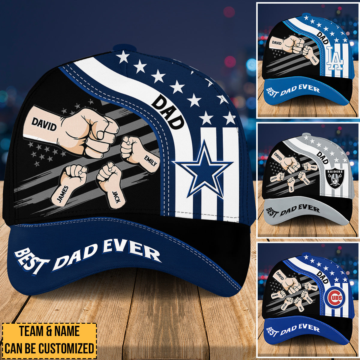 Best Dad Ever Flag Classic Cap - Perfect Gift For Father's Day
