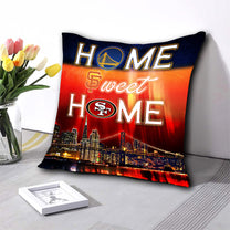 Home Sweet Home Skyline Pillow - 1 side Print - (Insert Included) - SF