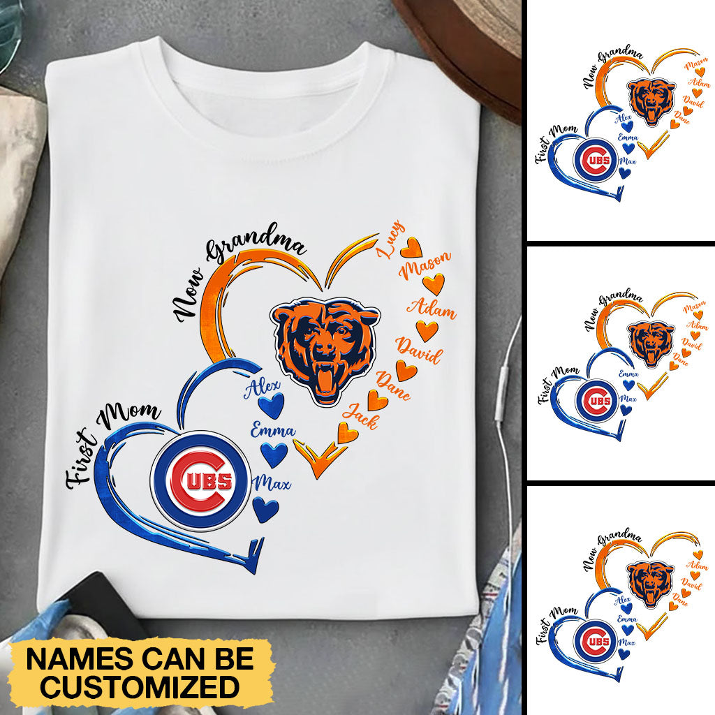 First Mom Now Grandma Customized Shirt