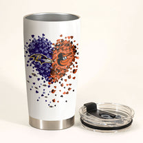 Just A Woman Who Loves Her Baltimore Football And Baseball Tumbler
