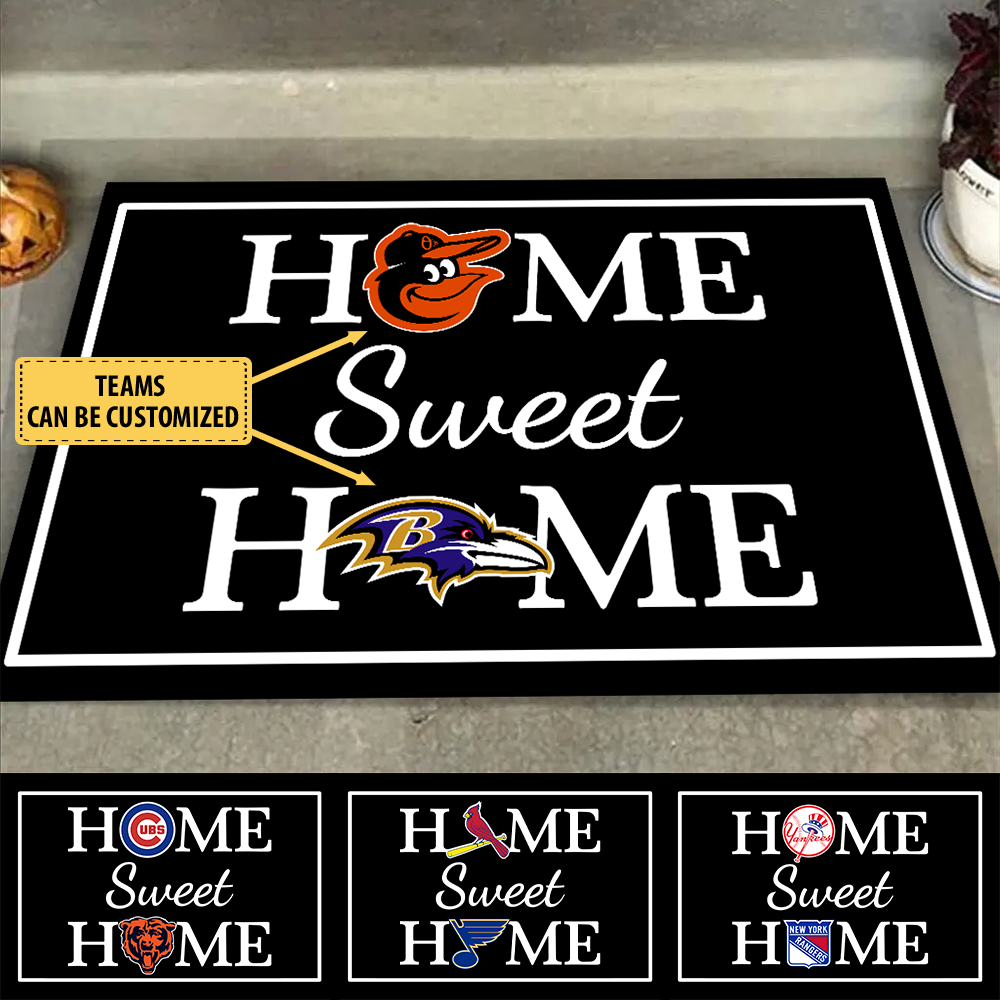 Home Sweet Home Customized Doormat - Anti Slip Indoor Doormat (v9)