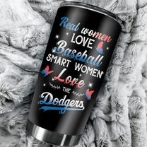 Butterfly Baseball Stainless Steel Tumbler - LADG
