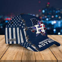 Houston Flag Cap - Customized Classic Cap - HTAT