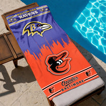 Baltimore Teams Beach Towel