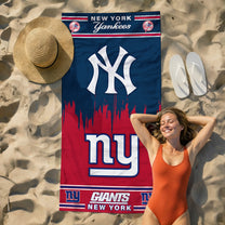 New York Teams Beach Towel