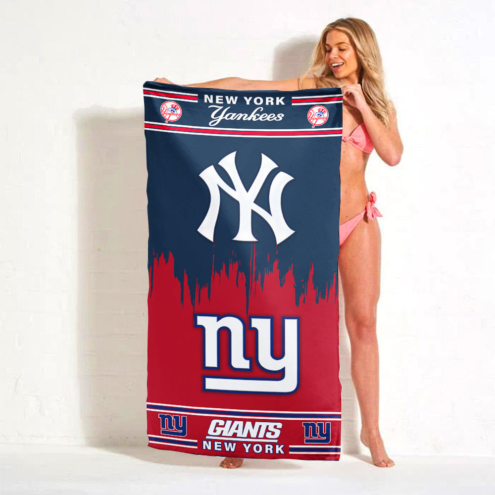 New York Teams Beach Towel