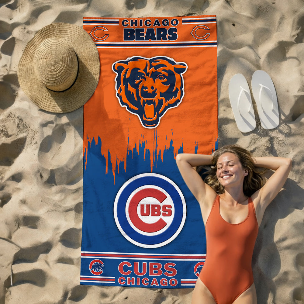 Chicago Teams Beach Towel