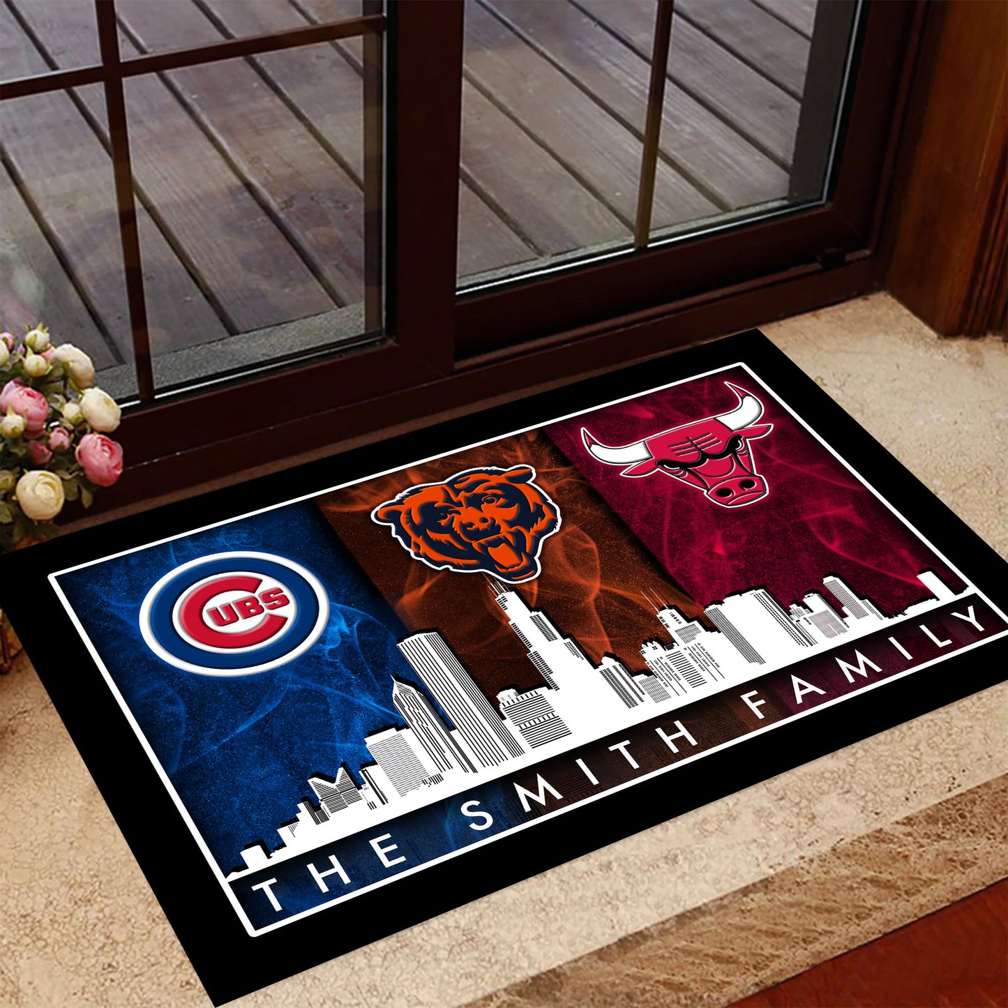 Teams Skyline Customized Doormat - Anti Slip Indoor Doormat