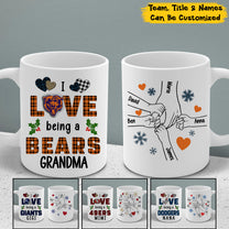 I Love Being A Grandma - Customized Team Ceramic Mugs