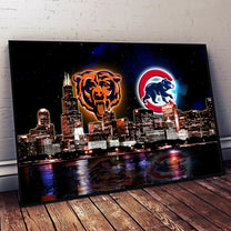 Chicago Skyline Unframed Poster, Wall Art