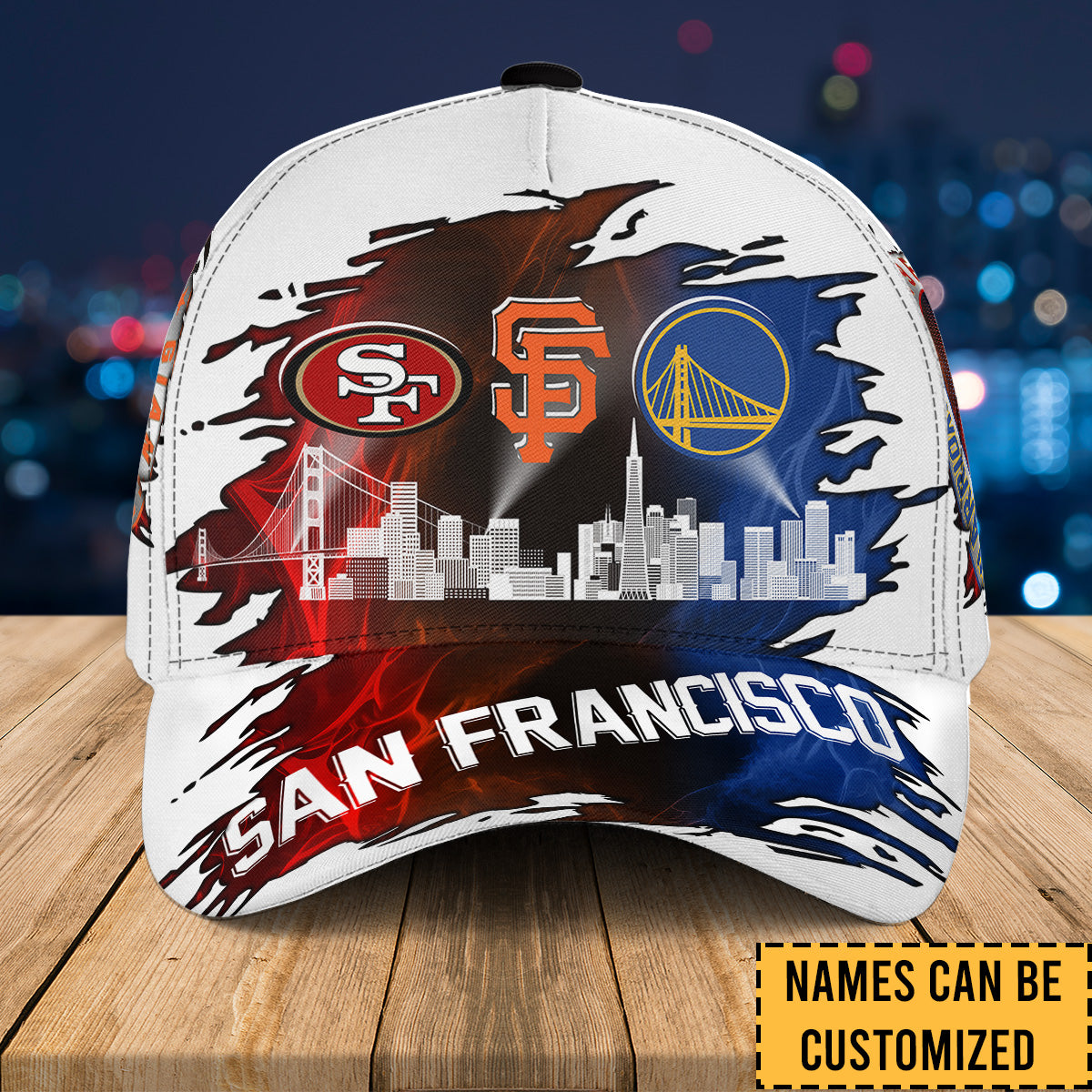 San Francisco Skyline Classic Cap - Customized Classic Cap (clt)