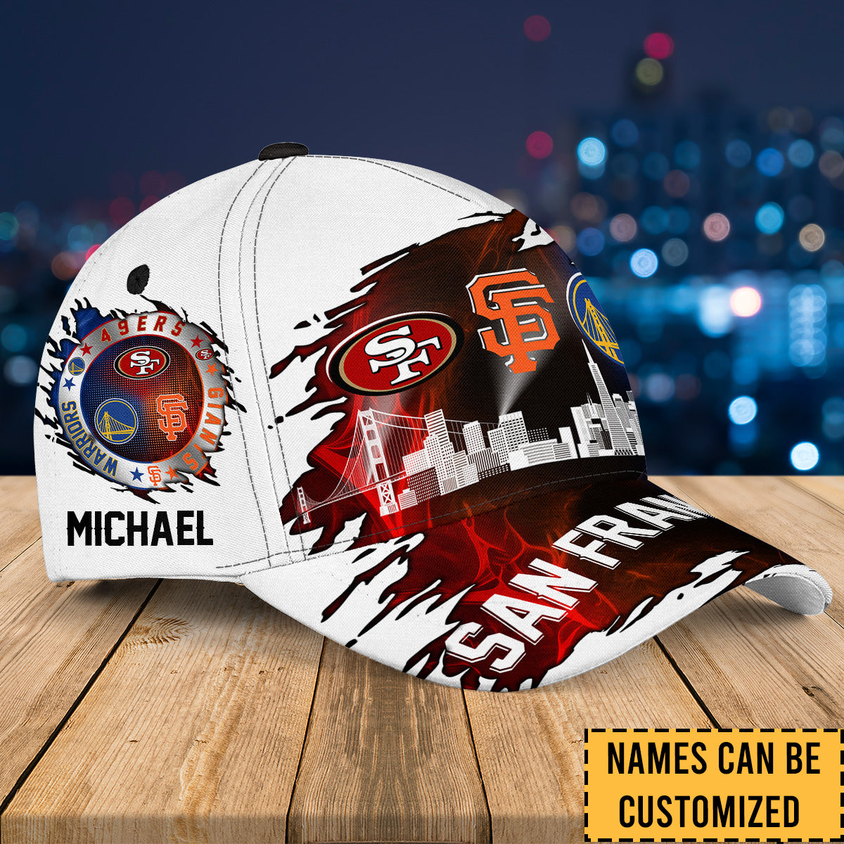 San Francisco Skyline Classic Cap - Customized Classic Cap (clt)