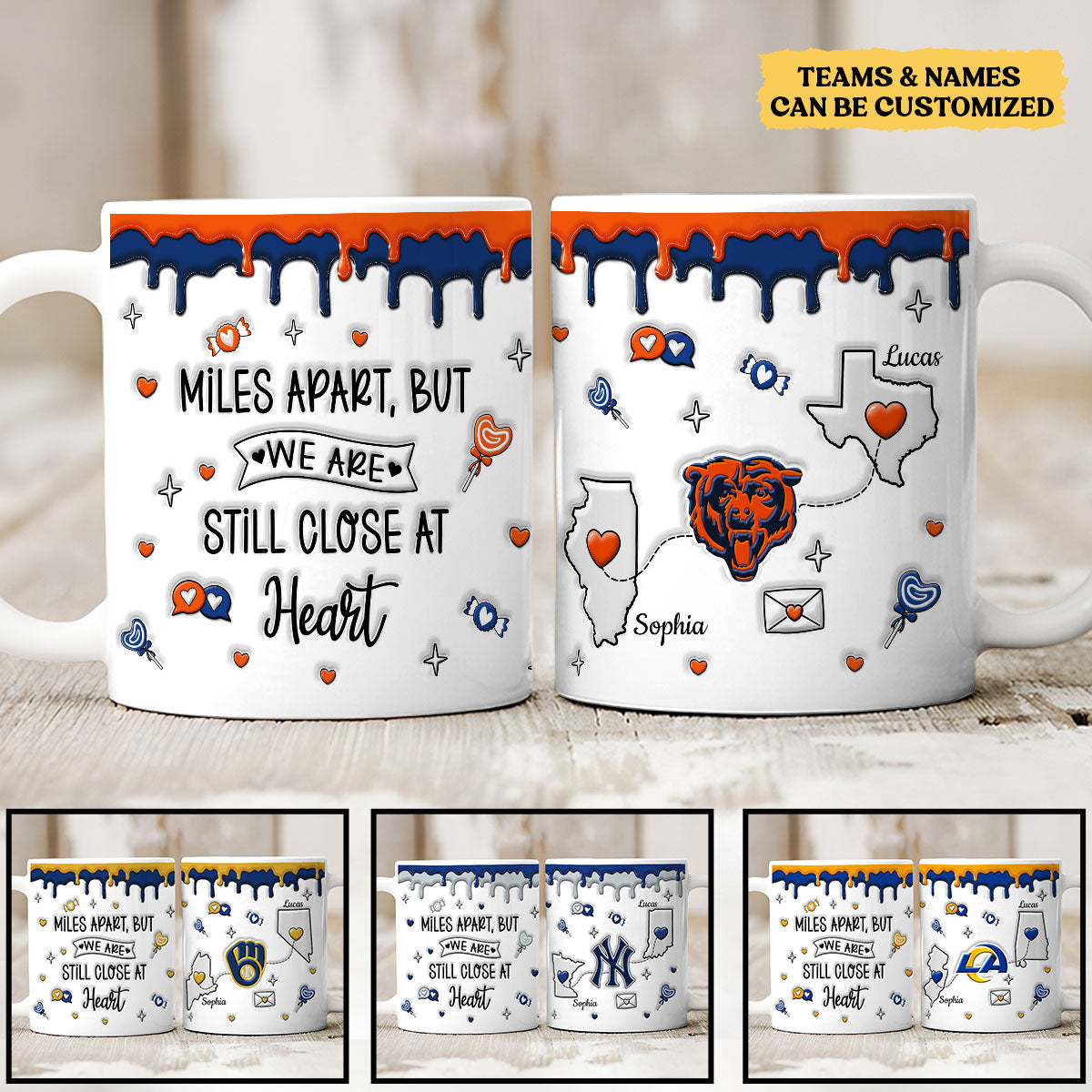 Close At Heart Mug - Customized Ceramic Mugs (Two-Sided Printing)