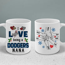 I Love Being A Grandma - Customized Team Ceramic Mugs