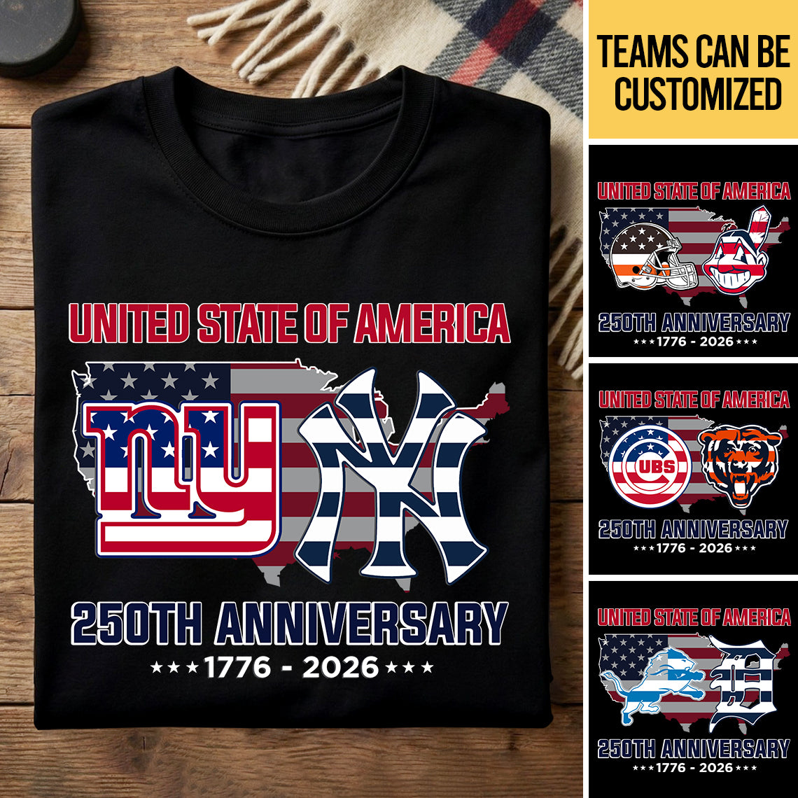 USA 250th Anniversary Shirt - Customized Shirt