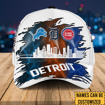 Detroit Skyline Classic Cap - Customized Classic Cap - v2