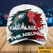 Philadelphia Skyline Classic Cap - Customized Classic Cap - v2