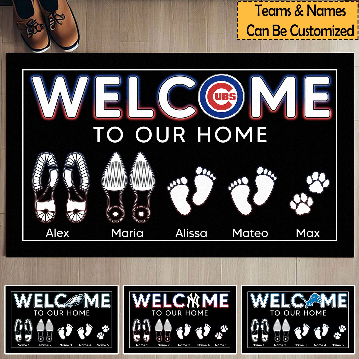 Welcome to Our Home Doormat - Customized Doormat - Anti Slip Indoor Doormat