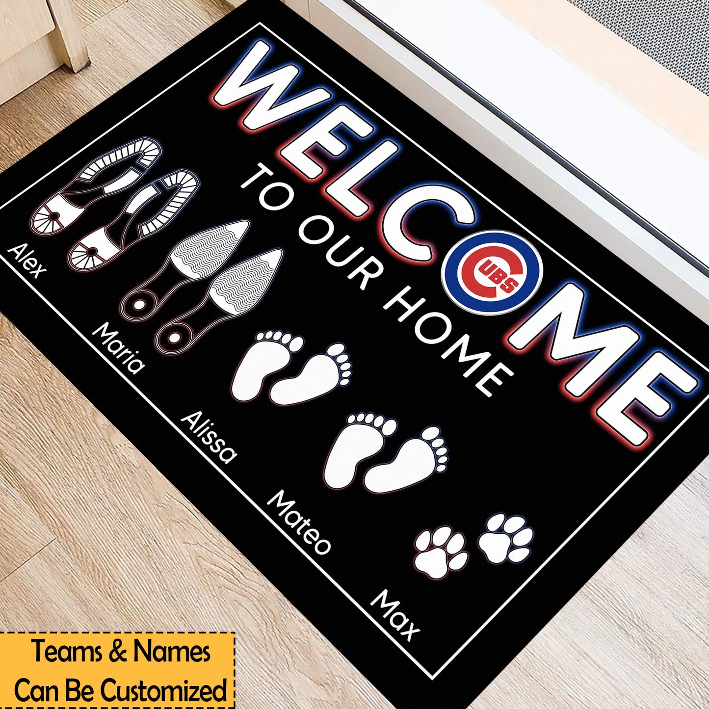 Welcome to Our Home Doormat - Customized Doormat - Anti Slip Indoor Doormat