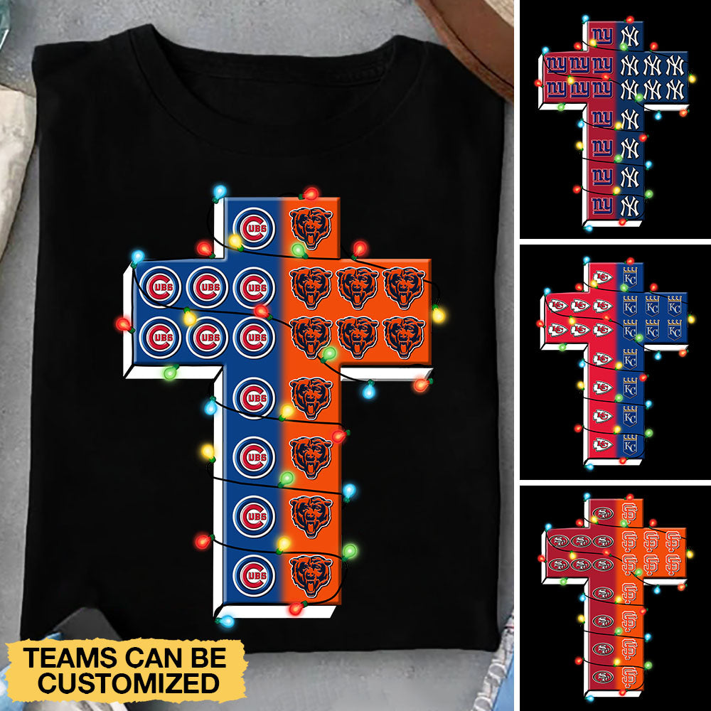Two Teams Cross Shirt - Customized Shirt