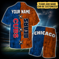 Teams Hawaiian Shirt and Beach Shorts Set - Customized Set