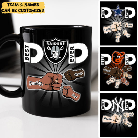 Best Dad Ever Customized One Side Printed Ceramic Mug - Perfect gift for Father's day !