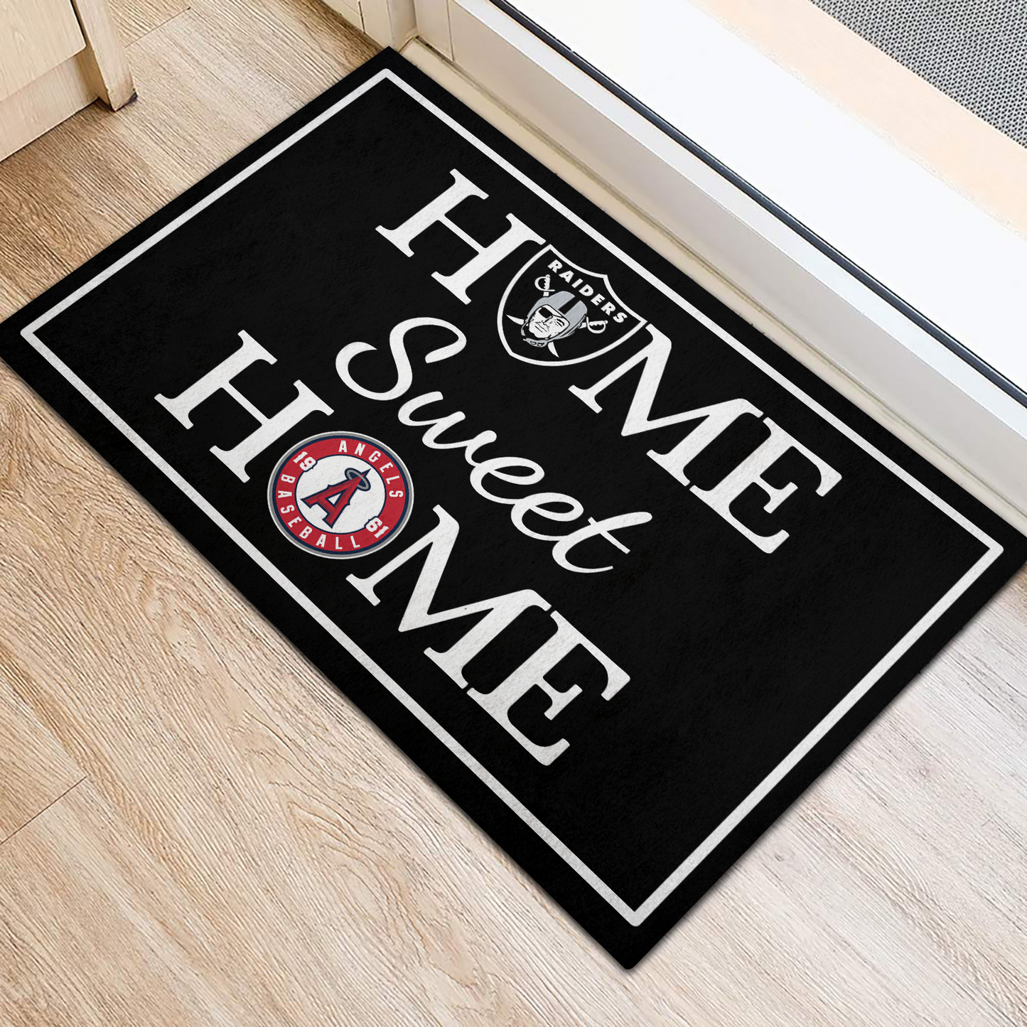 ( New Design) Home Sweet Home - Las Vegas RD And LA Angels - Anti Slip Indoor Doormat