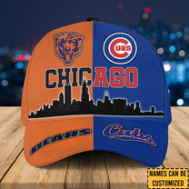 Teams Chicago Skyline Classic Cap - Customized Classic Cap - CCGC CCGB (Clt)